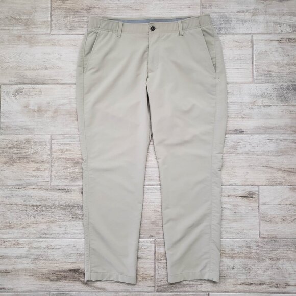 Under Armour Match Play Pants Men's Golf Performance Stretch Grip Waist 36W 30L - Picture 1 of 8